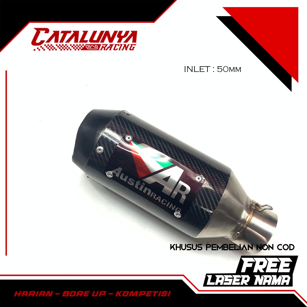 KNALPOT RACING VIXION AR AUSTIN MINI BLACK