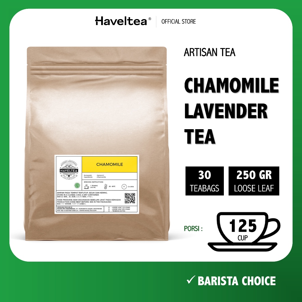 

PURE CHAMOMILE | Pouch | Haveltea | Tisane Chamomile | Flower Tea