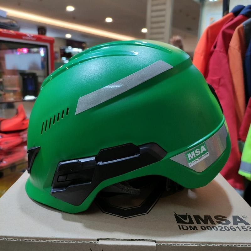 Helm Safety MSA Vgard Climbing Hijau - Helm Safety MSA H1 Climbing - Helm Safety Proyek