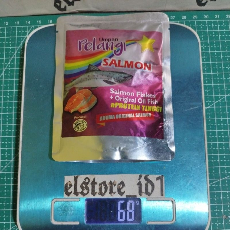 Amisan Djempol PELANGI SALMON Kemasan Baru grosir 68 gram