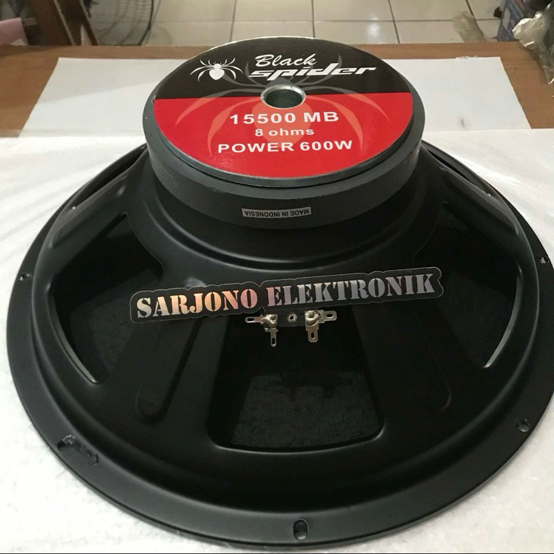 speaker black spider 15500