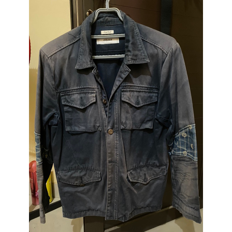 GROUND JACKET FLORAL WABASH NAVY ELHAUS SECOND