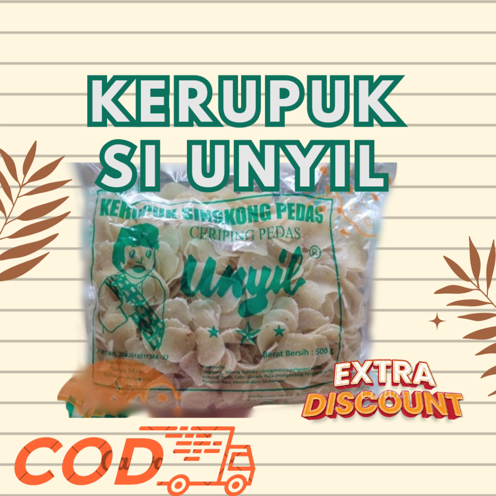 

Kerupuk Samiler Pedas / Kerupuk Mentah / Camilan Snack / Kerupuk Jalepak / Kemasan 500gram