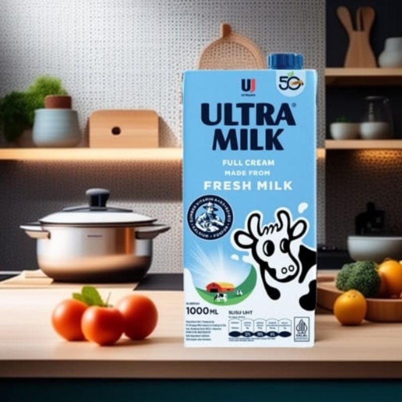

Ultra uht Milk full cream 1000ml isi 12pc