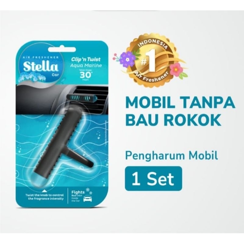 STELLA CAR FRESHENER CLIP N TWIST SERIES - PENGHARUM MOBIL | PEWANGI MOBIL
