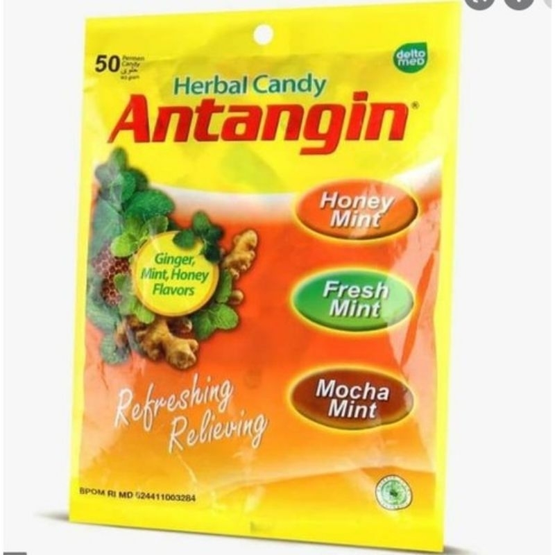 

Antangin Permen Mix Rasa Barley mint Mocha mint Madu mint Sachet isi 50pcs/Permen pelega tenggorokan