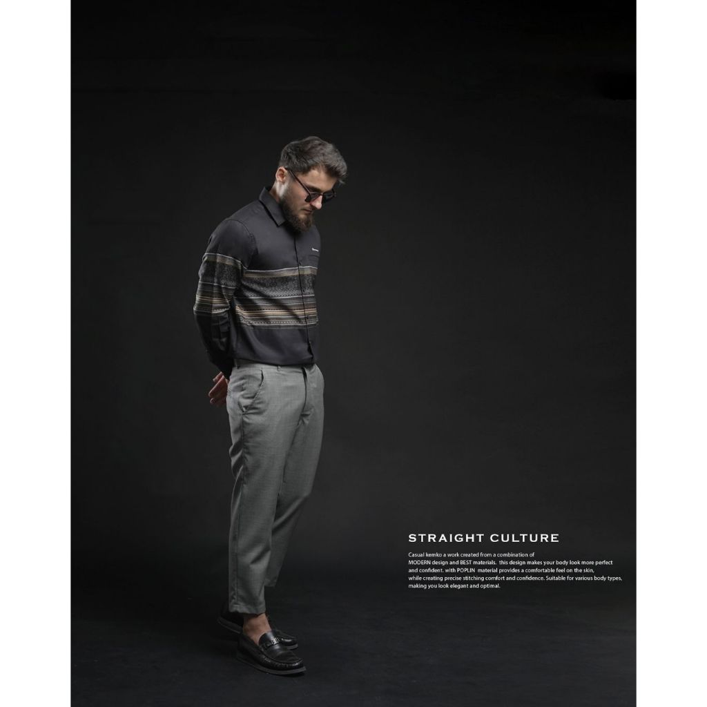 SAMASE Kemko Heritage Batik Lengan Panjang S033 Katun Poplin