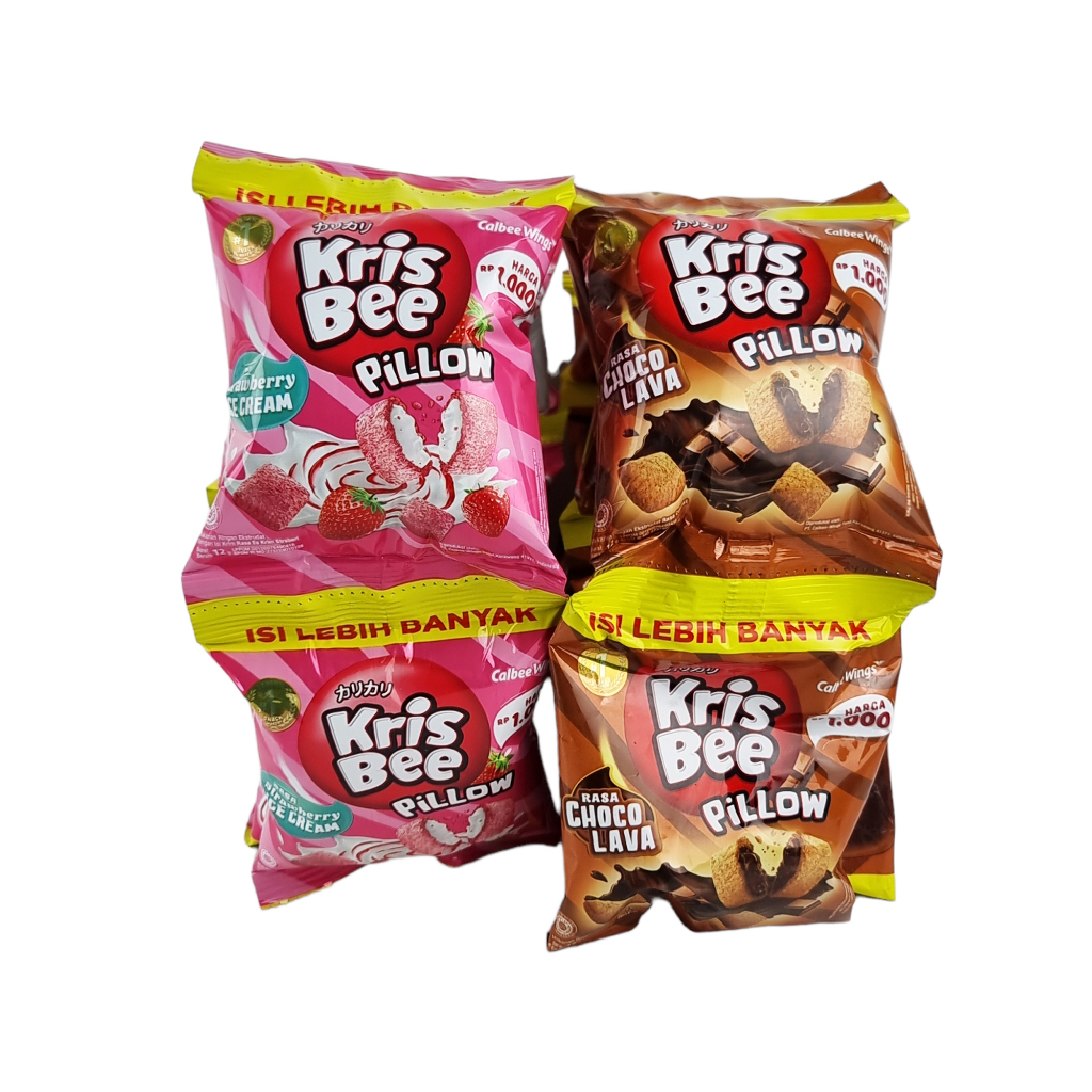 

Krisbee Pillow Chocolava / Strawberry Ice Cream 6 Gram Renceng (isi 10 pcs)