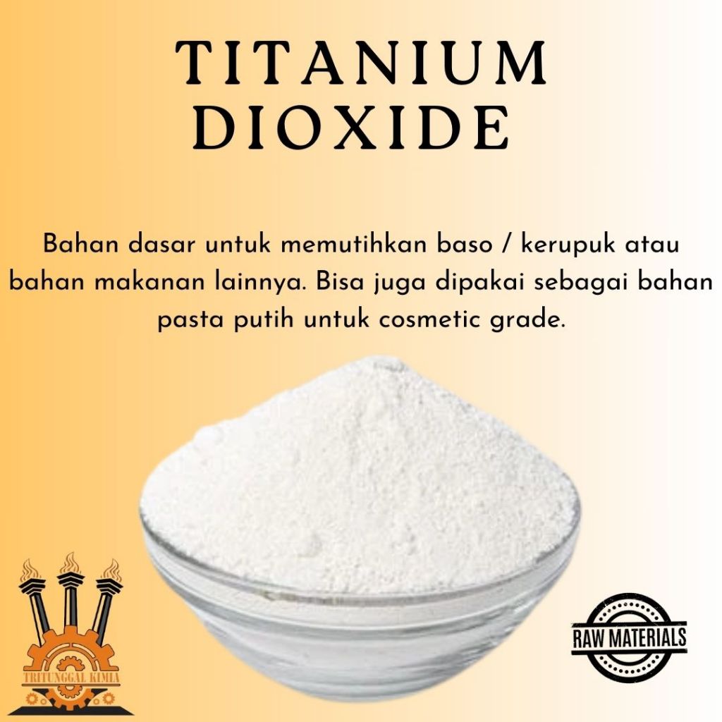 

Titanium Dioxide 1 KG / Pemutih Makanan Titanium Dioxide TiO2 Food Grade 1 Kilogram / Pemutih Kosmetik