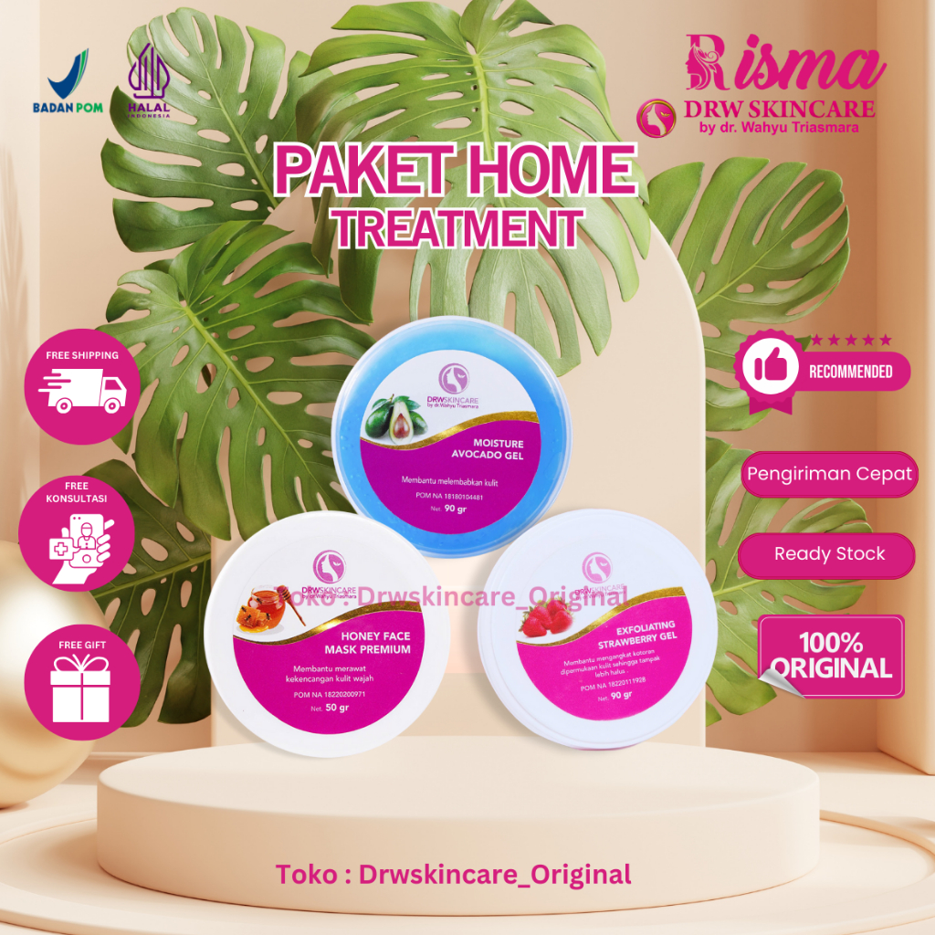 Drw Skincare Paket Home Treatment Untuk Kulit Berminyak & Berjerawat