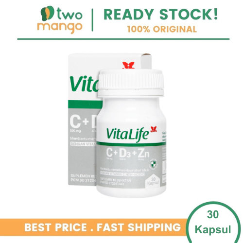 VITALIFE C+D3+ZINC 30 KAPSUL