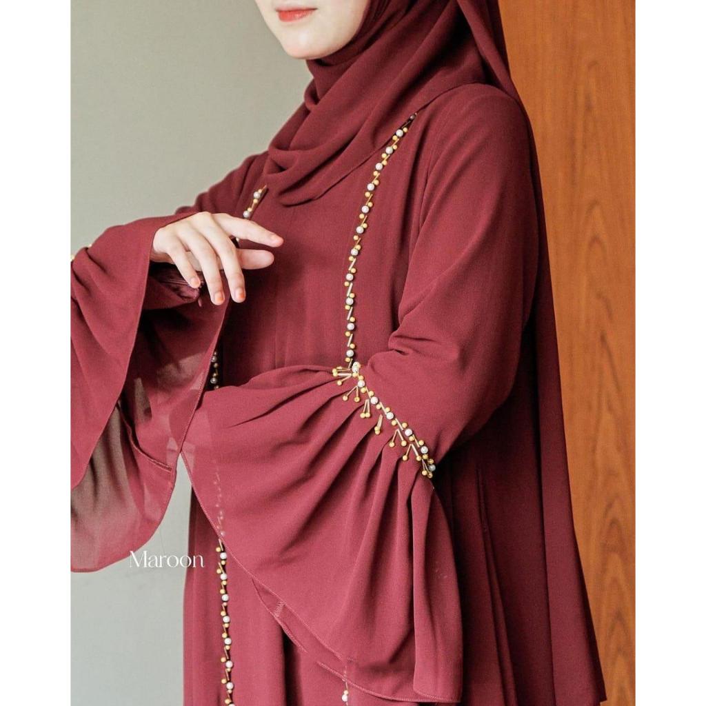 COD ABAYA TURKI - GAUN WANITA REMAJA - DRESS WANITA SAFWA ABAYA DRESS ABAYA TURKEY HITAM GAMIS SYARI