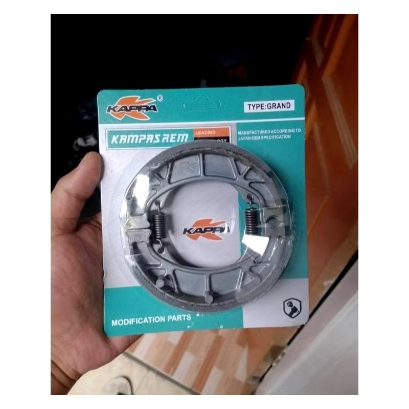 kampas rem belakang supra