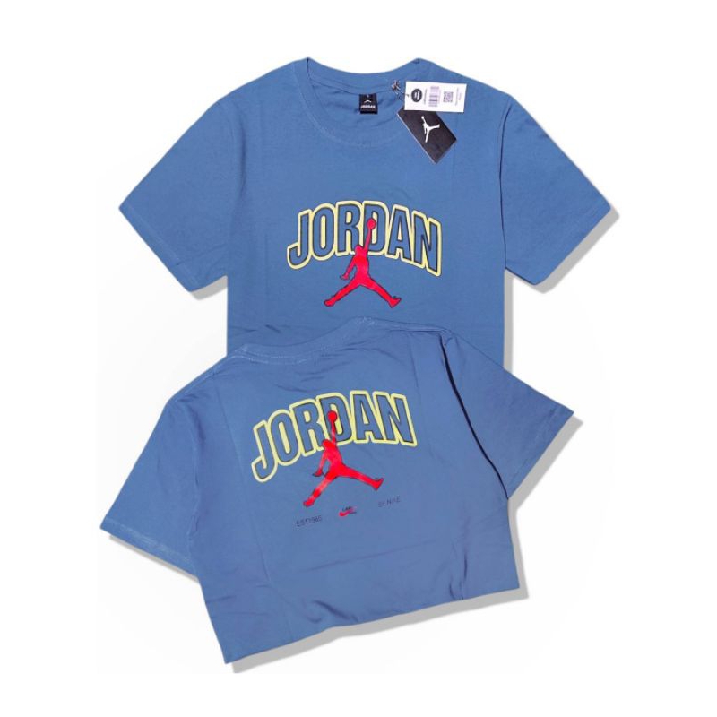 Baju Kaos Pria Jump Jordan Lengan Pendek M L XL