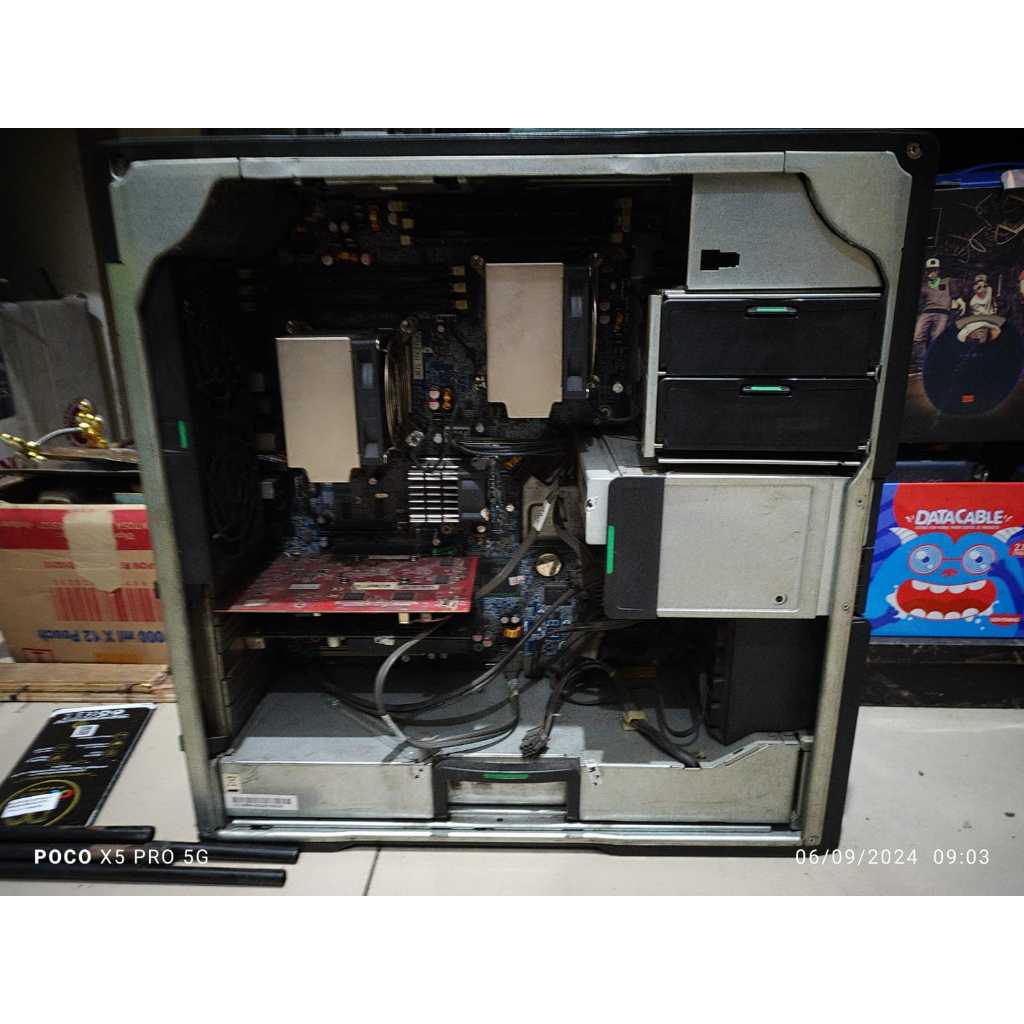 Server PC HP Workstation Z600 E5520 Intel Xeon 2.26GHz - Ram 32GB - SSD 128GB - HDD 512G
