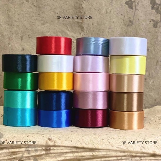 

DISKON AKHIR BULAN 1 roll Pita Kain Satin 15 inch Pita Satin 15 4 cm panjang 25 yard