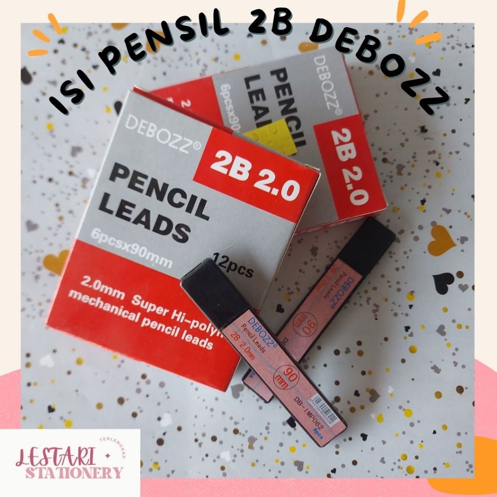 Isi Pensil Mekanik 2.0 | Refil Pensil 2.0 | anak pensil 2.0 | Lestari Stationery