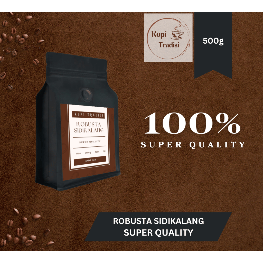 

Kopi Robusta Sidikalang 500 gr Super Quality Fresh Roasted