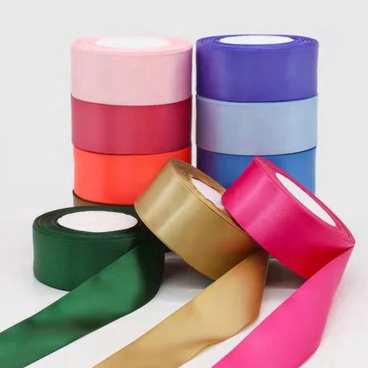 

NEW PROMO Pita Satin Import 4cm 15 inchi Per Roll 25 yardPita Satin Kualitas Premium