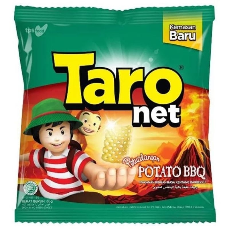 

taro net 65 gr snack murah teriyaki bbq potato bbq