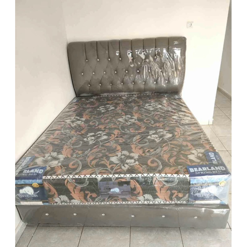 satu set dipan sandaran dan springbed termurah ukuran 160x200 promo