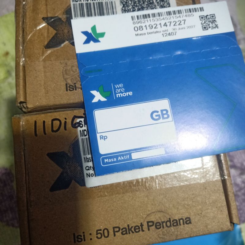 XL 11 Digit Nomor Cantik Kartu XL 11 Digit Pembelian 50pcs Perdana Segel