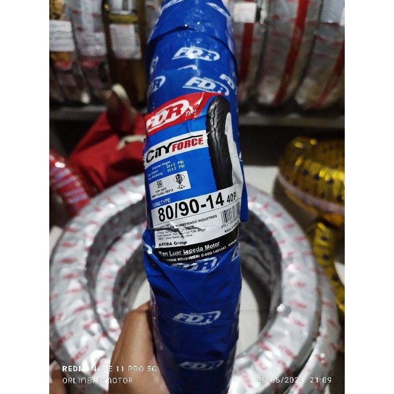 FDR City Force 80/90-14 Non tubles/Ban Depan Vario125 FDR City Force/Ban FDR 80/90-14 Type City Forc