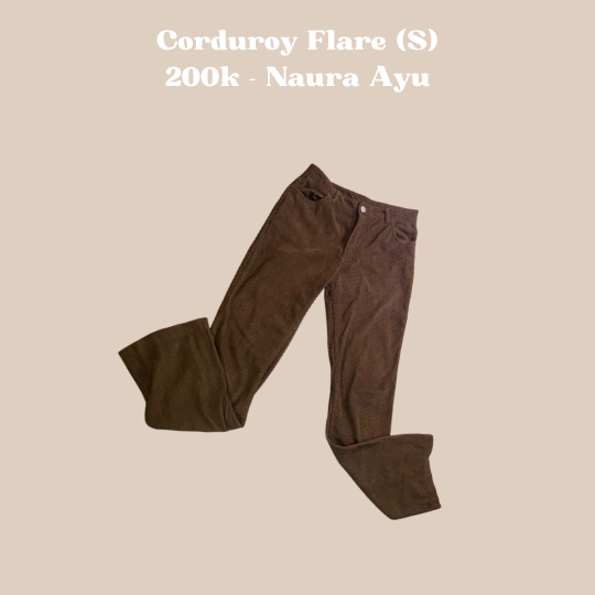 Corduroy Flare Size S - Naura Ayu