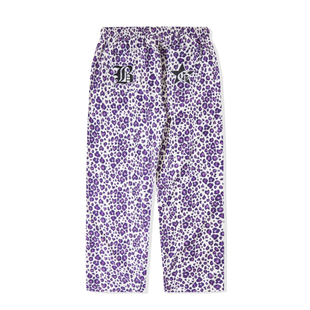Long Pants | Leopard Purple | Brainsgland