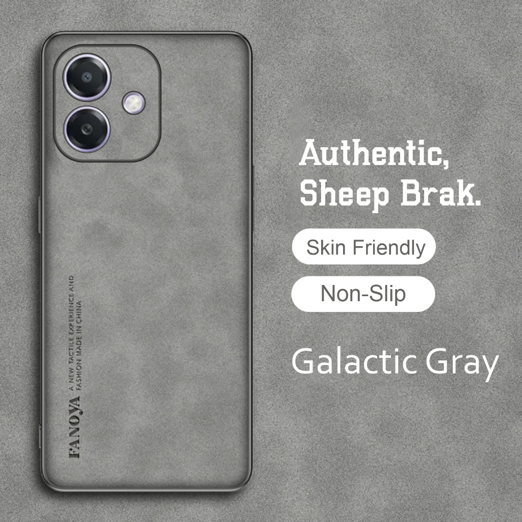 Case Oppo A3X Premium Wool Casing Sheepskin Leather