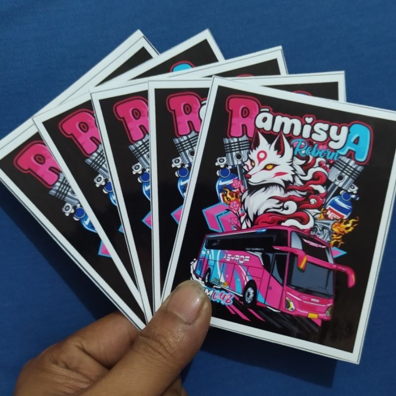 

(free sticker)STICKER BUS RAMISYA REBORN HOLOGRAM 5 PCS / STIKER BUS TERBARU STIKER ANTI AIR