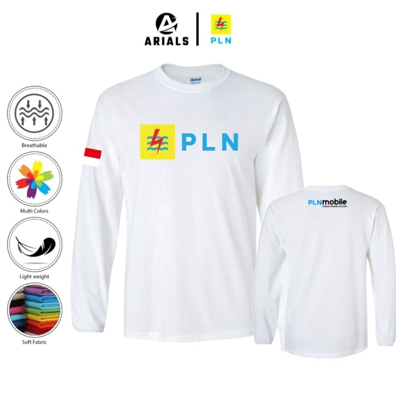 Arials Kaos Baju Lengan Panjang PLN Mobile Indonesia