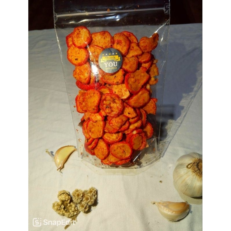 

Kerupukseblakkeringkencurpedasdaunjeruk.