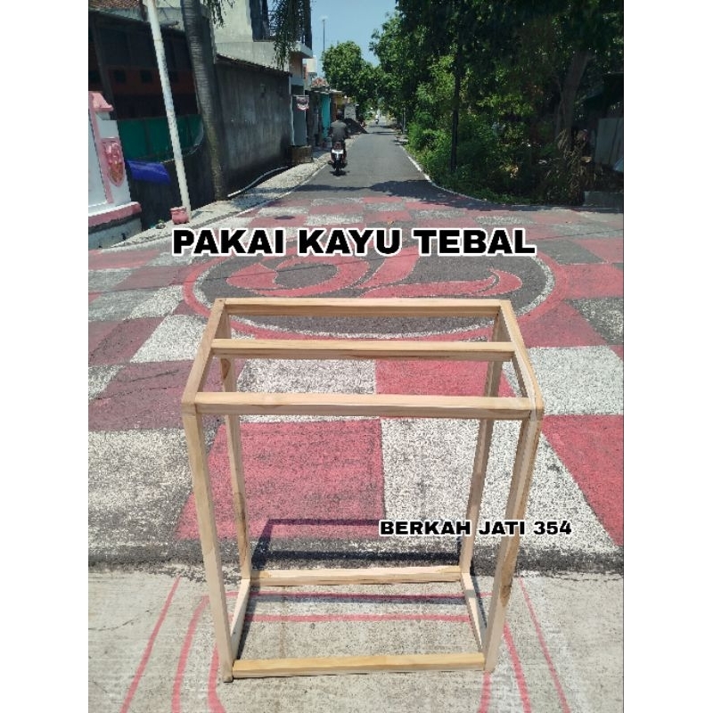 promo jemuran handuk kayu jati premium kayu tebal jemuran handuk hotel