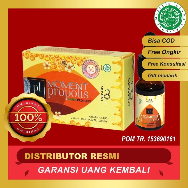 PROPOLIS MOMENT ORIGINAL Obat Batuk Demam Amandel Sinusitis Batu Ginjal Herpes