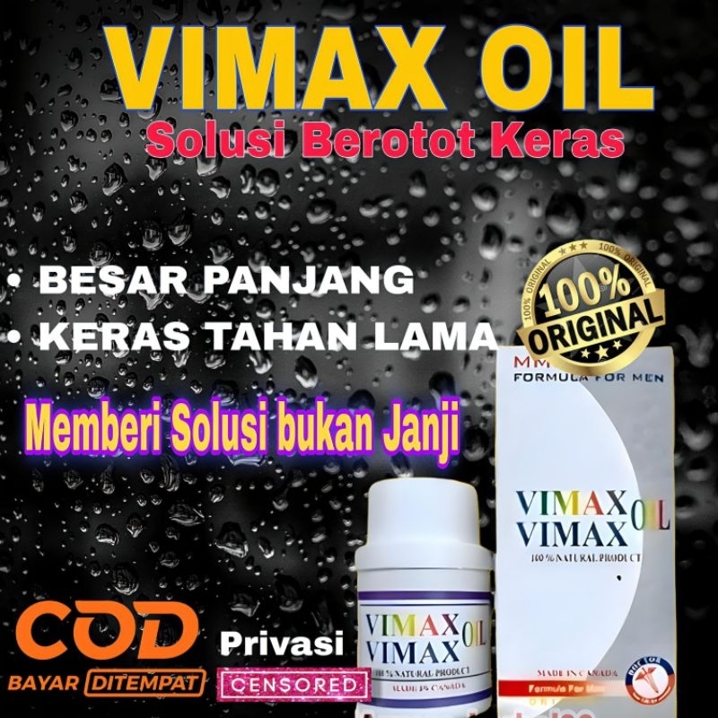 Original  VIMAX OIL CANADA PEMBESAR PEMANJANG ALAT PRIA || Vimax Oles Panjang Besar 100% Ori