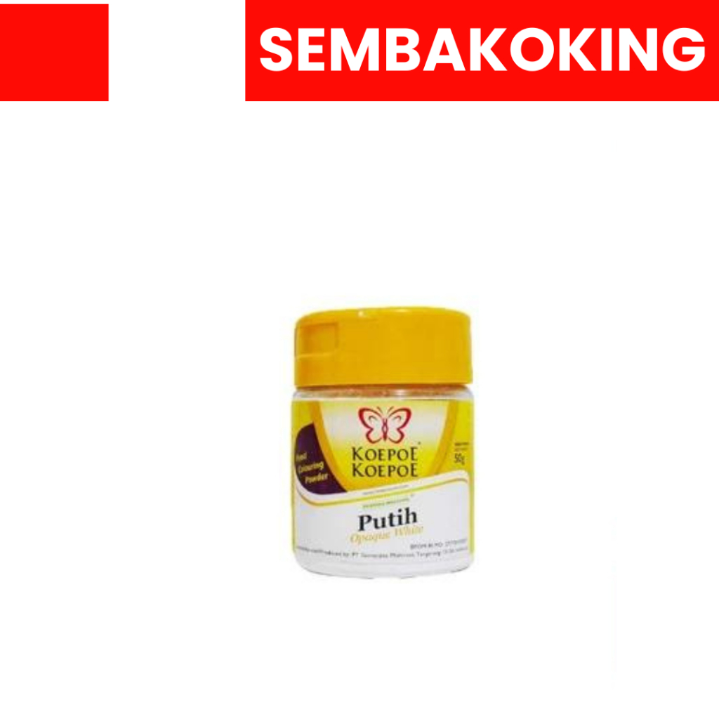 

PEWARNA PUTIH BUBUK 50GR KOEPO KOEPO