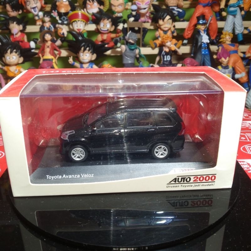 Diecast Skala 1/43 RIMS Toyota Avanza Veloz Hitam Dealer Box Auto 2000