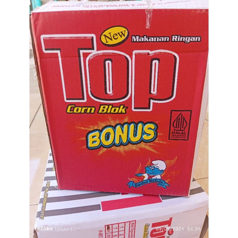 

snack top_bonus berhadiah uang satu dus isi 60pcs
