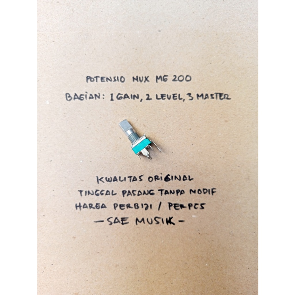 Potensio NUX MG200 bagian gain level master