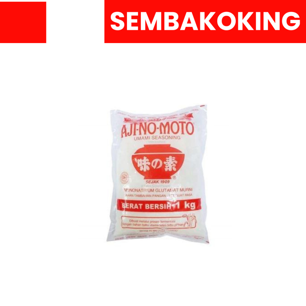 

AJINOMOTO MICIN PENYEDAP RASA 1KG 100GR