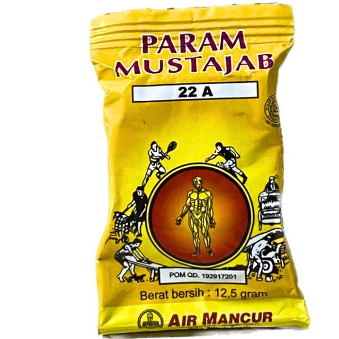 PARAM MUSTAJAB AIR MANCUR 1 sachet / Parem Beras Kencur / Param Mustajab Balur