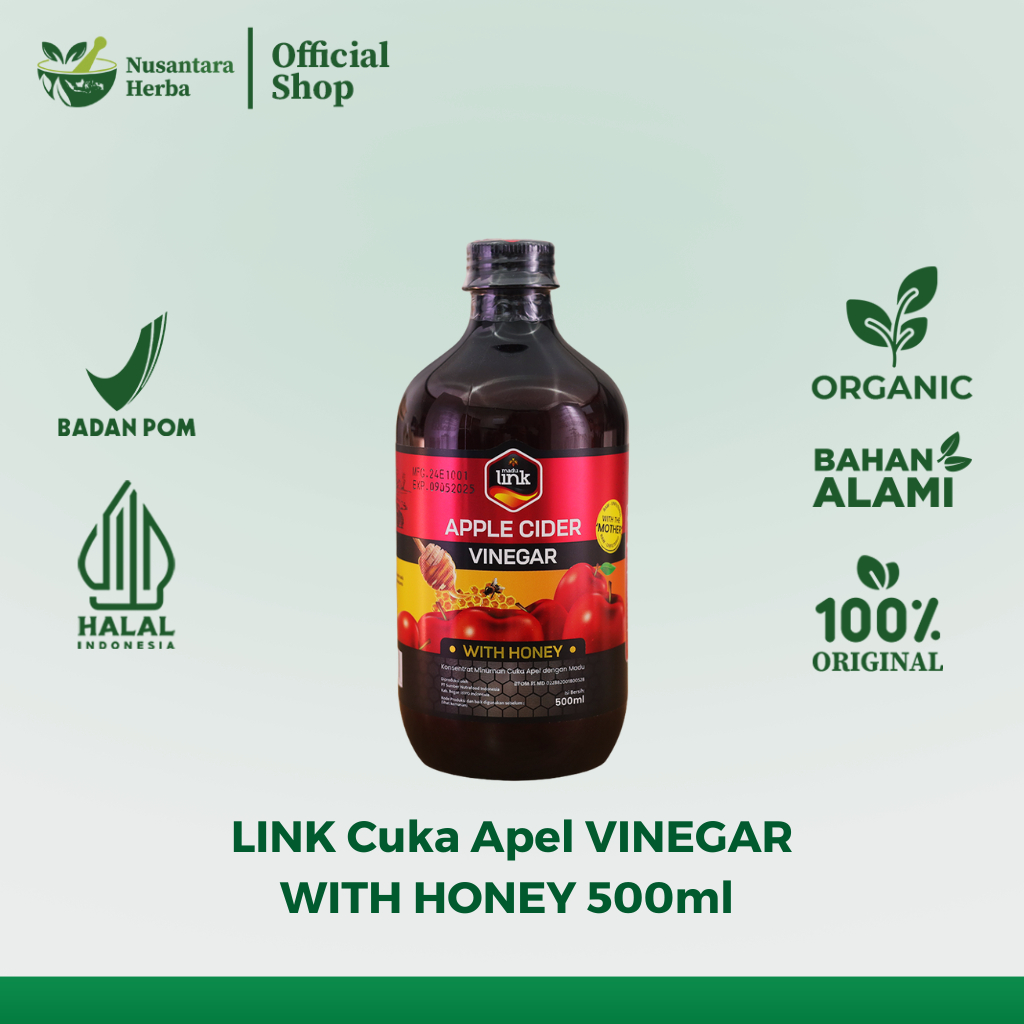 

LINK Cuka Apel 500ml Organik Premium mengatasi asam lambung kolesterol Asam Urat menurunkan berat badan