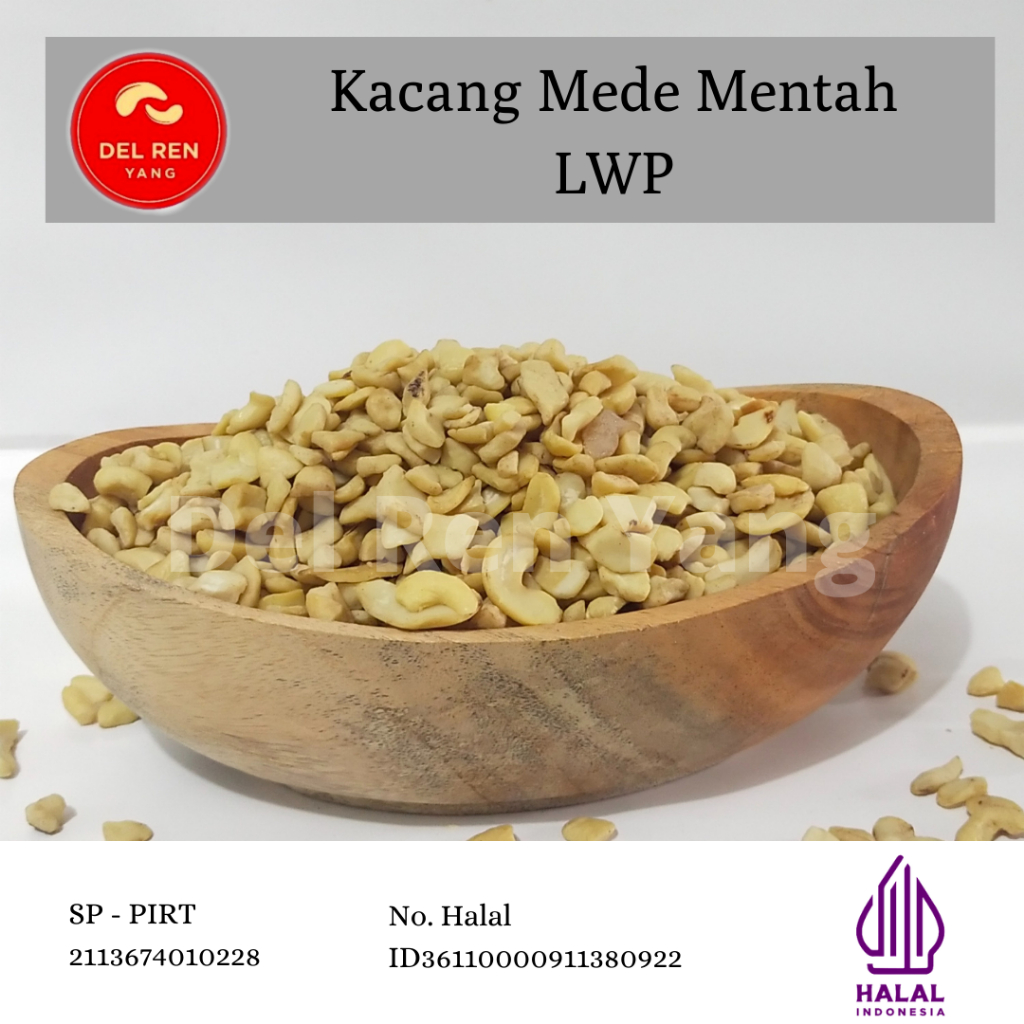 

Kacang Mede Mentah LWP (Untuk campuran coklat,kue,gado-gado,rujak)