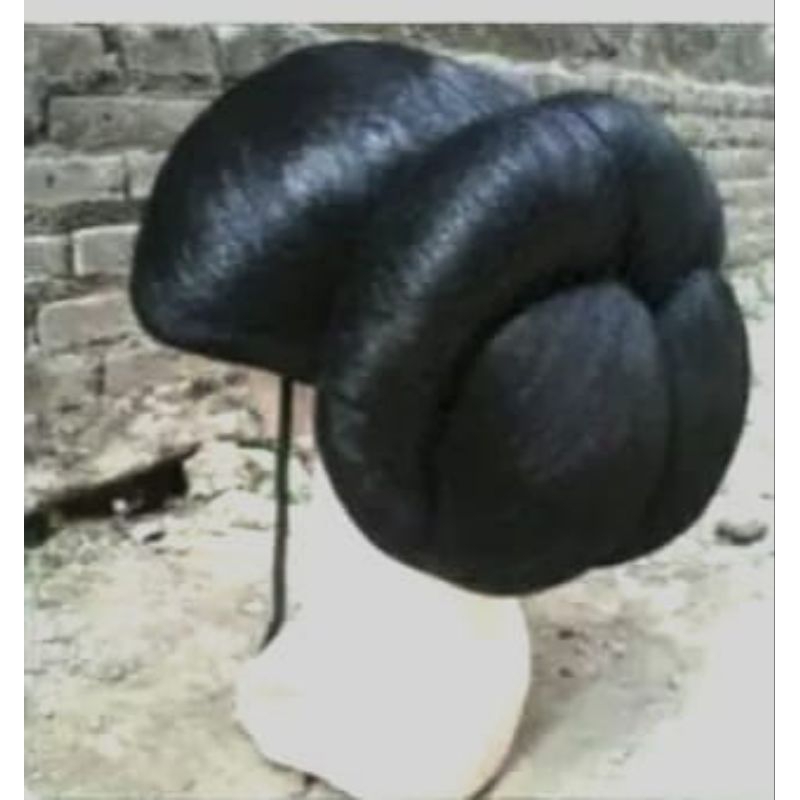 Wig sanggul / sanggul wig sanggul wig tekuk sanggul wig full 1 kepala model tekuk pengantin sanggul 