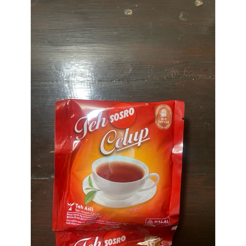 

TEH SOSRO TEH CELUP SACHET | teh hitam celup | black tea | sosro sachet | daun teh celup