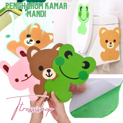 Pengharum Ruangan Tempel Kamar Mandi / Sticker Pewangi Kamar Mandi Karakter / Penghilang Baru