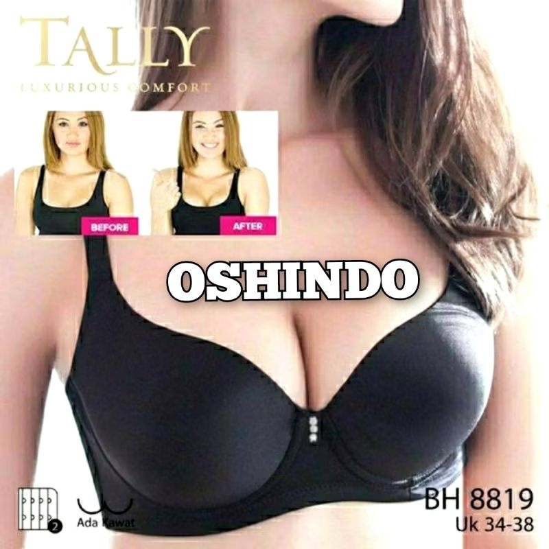 Tally 8819 BH Bra Wanita Push Up Busa Tebal kait 2 Berkawat Cup A