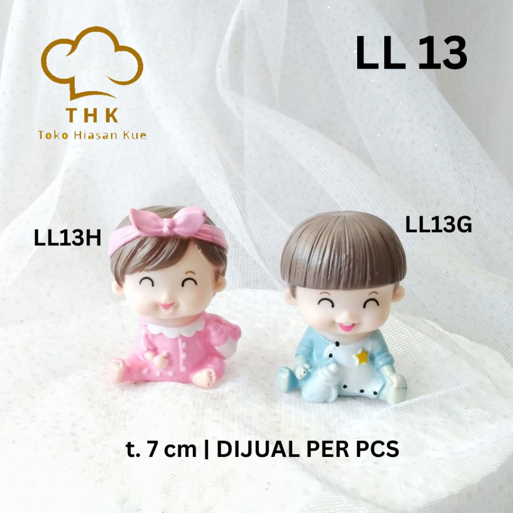 LL13 - Hiasan Kue Cake Topper Boneka Baby Bayi (1 pcs)