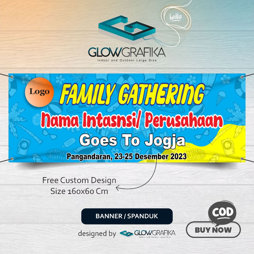 Cetak Spanduk Banner Family Gathering Model B